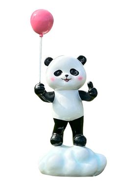 大熊猫户外玻璃钢雕塑装饰摆件