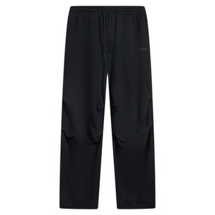 李宁运动时尚系列女款柔软舒适亲肤简约大分直筒卫裤AKLV270