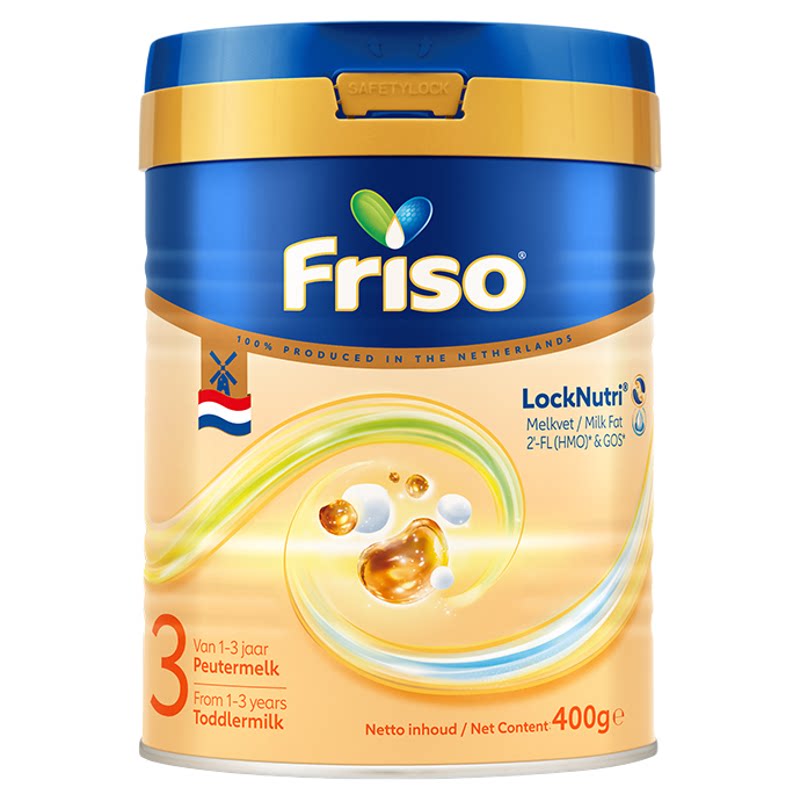 【全新升级】Friso美素佳儿荷兰白金版3段婴幼儿配方奶粉400g/罐