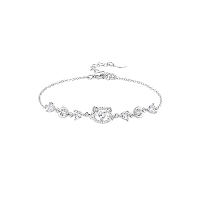 卡蒂罗心愿猫手链女款纯银轻奢小众精致首饰女高颜值学生党闺蜜