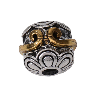 藏银双色镶嵌方珠隔珠 diy手工编织手串项链手链简约百搭饰品配件