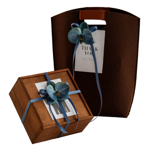 男士伴手礼男伴郎结婚送新郎兄弟团礼盒实用空盒子男生礼物木盒