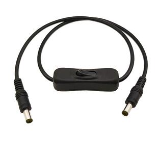 5A带开关线DC5.5*2.5mm电源延长线5525转双公母头电源连接线粗90W