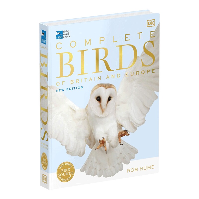 英文原版 RSPB Complete Birds of Britain and Europe 英国和欧洲的完整鸟类 DK动物科普百科读物 英文版 进口英语书籍