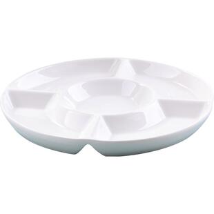 卤水拼盘陶瓷分格果盘酒店饭店家用餐盘子创意干果凉菜点心分餐盘