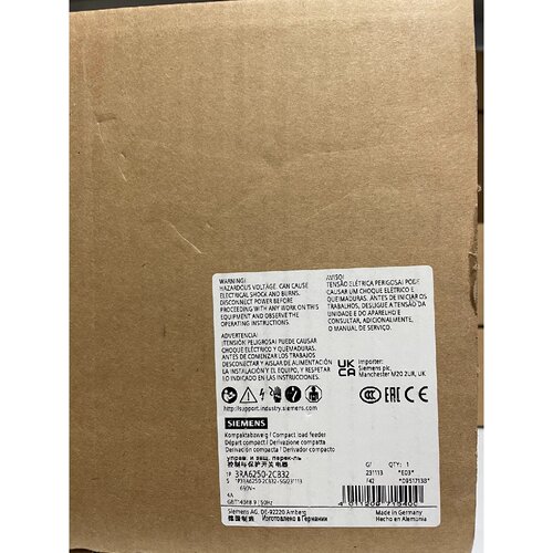 议价3RA62502CB32SIRIUS紧凑型负荷馈线适用