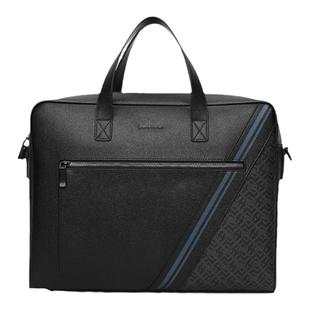 皮尔卡丹男士公文包商务通勤大容量电脑手提包男式时尚单肩斜挎包