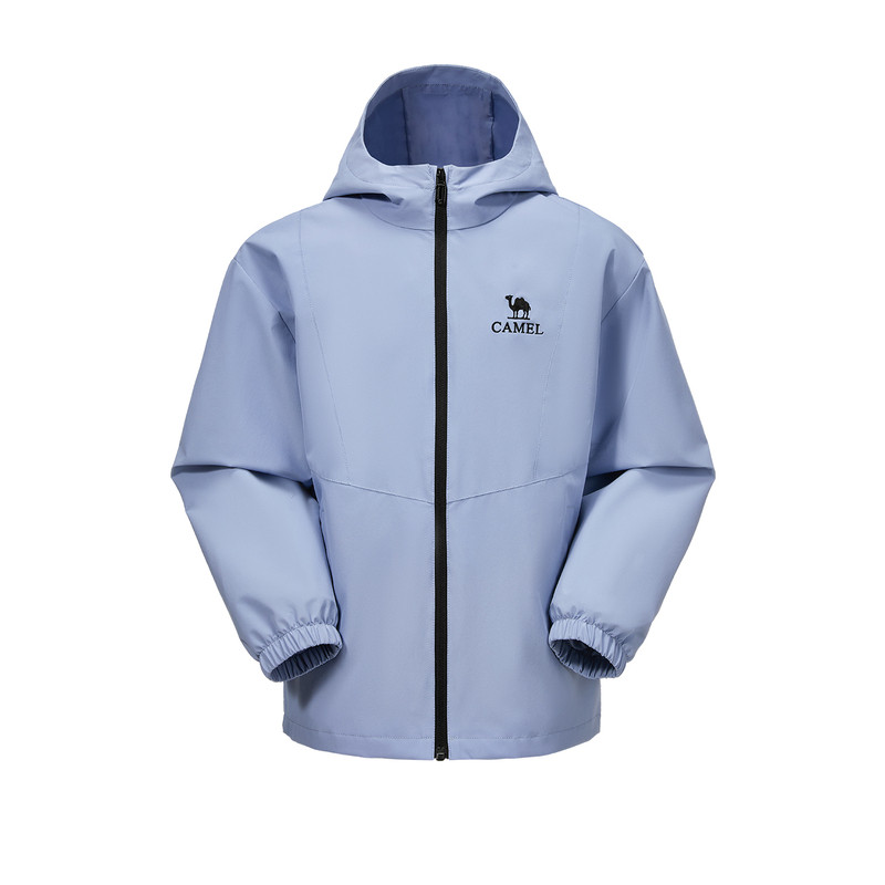 骆驼儿童连帽夹克防水户外登山服