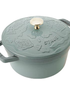 【自营】【大师联名】staub珐宝海洋绮想珐琅铸铁锅无涂层煎盘
