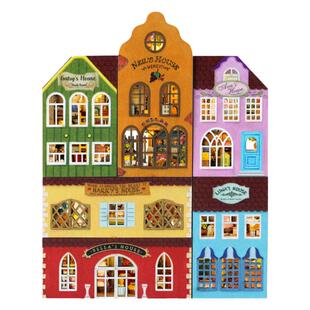 智趣屋DIY小屋积木小镇手工制作房子别墅玩具3d立体拼图新年礼物