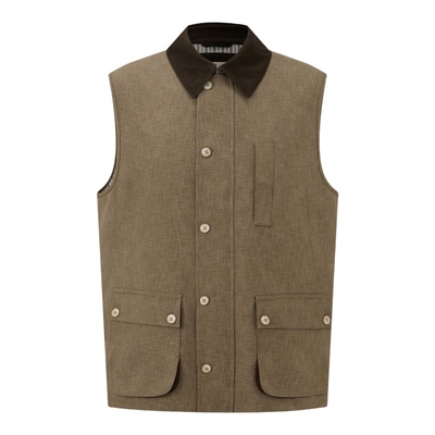 GENTSPACE2026年春季新品斜纹色织微宽松工装男士单马甲背心外套