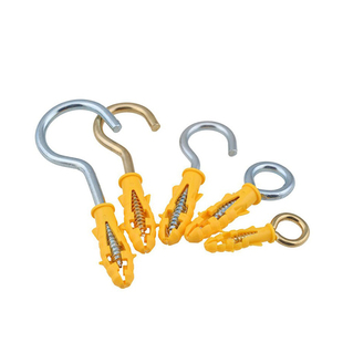 膨胀螺丝挂钩万能膨胀灯钩羊眼圈带环吊钩小黄鱼膨胀管胀塞勾