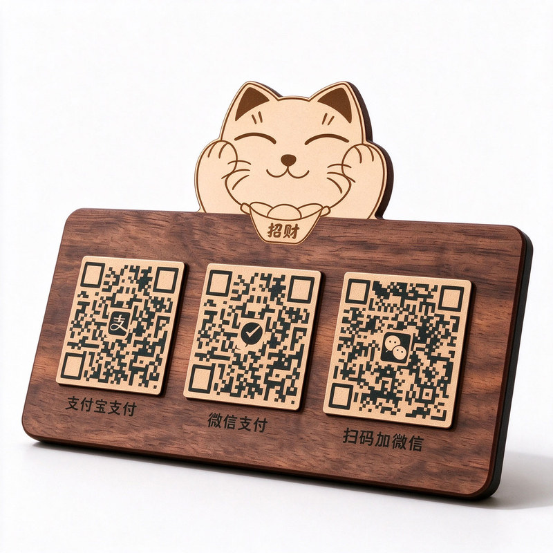 收付款二维码展示牌定制创意立牌