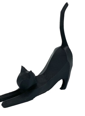 3D打印简约大方创意十足伸懒腰猫咪摆件家居高颜值装饰品玩具摆件