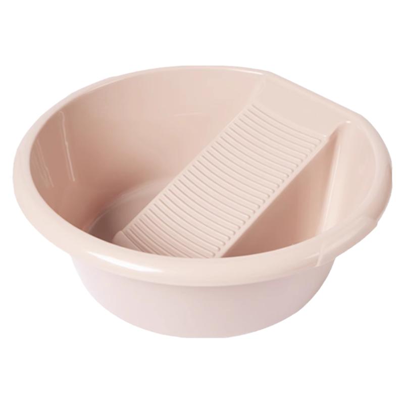 洗脸盆带搓板一体塑料家用