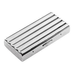 粗烟金属烟盒10-20支装创意超薄男士便携烟夹瓦楞卡槽卷烟盒防压