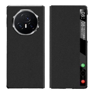 适用荣耀Magicv3手机壳真皮