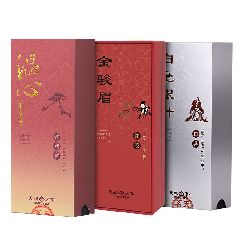 天福茗茶品鉴组合红茶白茶铁观音