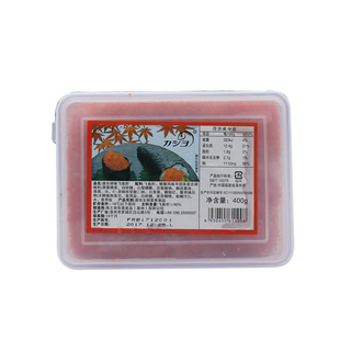 华昌调味大粒飞鱼籽400g鱼籽酱红色多春鱼籽寿司蟹籽鱼子商用包邮