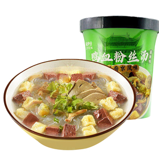 来伊份鸭血粉丝汤原味170g 方便速食早餐夜宵休闲零食懒人