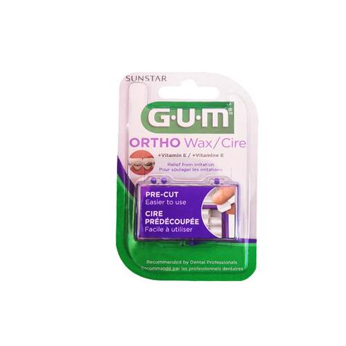 GUM进口正畸保护蜡2盒牙套蜡矫正牙齿牙箍托槽黏膜保持器牙蜡护龈