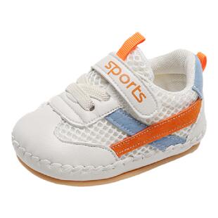 婴儿鞋子春款一岁宝宝学步鞋软底男0-6-12月婴幼儿鞋防滑网面单鞋