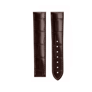 适用于欧米茄海马150表带鳄鱼皮原装海马皮带300 600超霸GMT男20