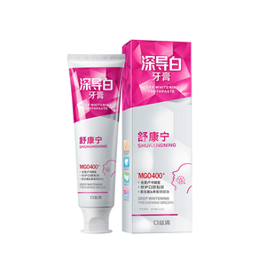口益清舒康宁牙膏护龈修护含氟防蛀去黄去渍美白清新口气成人正品