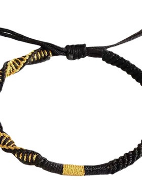 明月几时手工编织情侣手链简约风