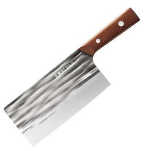 王麻子手工锻打菜刀家用第一名切肉片切菜厨师专用斩切两用刀具