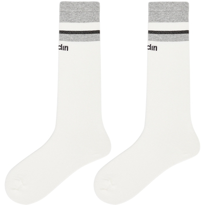 【商场同款】乐町简约百搭新款白袜子耐穿透气吸汗短袜C2YGF3315