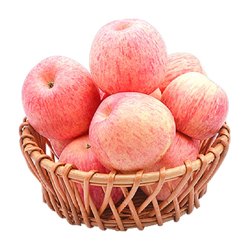 陕西洛川苹果新鲜红富士水果酸甜可口脆甜多汁生鲜富士苹果