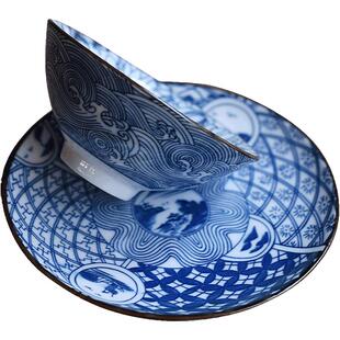 陶迷复古青花陶瓷粗陶茶杯垫小蝶茶托隔热垫杯托壶承茶具小壶垫