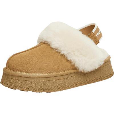 天美意厚底保暖加绒毛毛