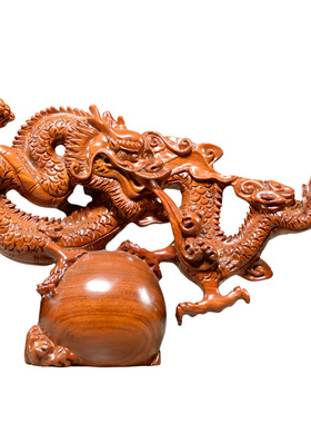 雕刻风水红木十二生肖工艺品