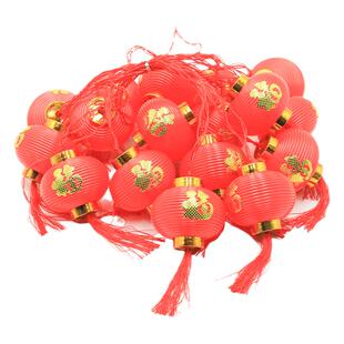 福字小红灯笼串灯太阳能灯串过年春节阳台彩灯新年氛围庭院装饰灯