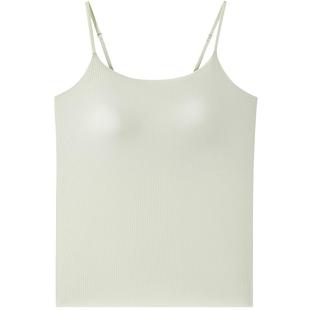 曼妮芬带胸垫外穿芒果杯吊带无痕外搭细肩带背心女士带杯内衣美背