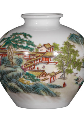 钟家窑大师手绘景德镇陶瓷花瓶
