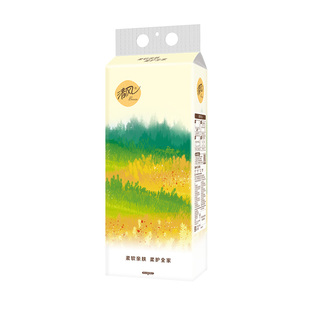 清风挂抽320抽8提抽纸悬挂式家用手纸卫生纸手纸实惠整箱by