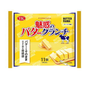 日本原装 YBC山崎饼干黄油狂热监修黄油风味奶油酥脆饼干袋装11枚