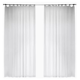 白色窗帘宛溪纱牙签条客厅卧室阳台纱帘成品遮阳幻影纱透光不透人