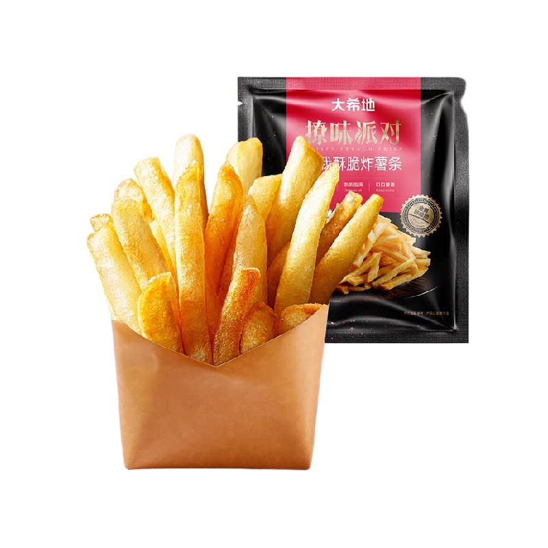 大希地薯条半成品冷冻细薯条空气炸锅食材原切鲜土豆美食油炸小食 薯脆实拍商品图
