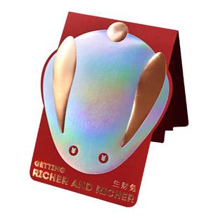 2025生财蛇年抽拉创意扇子网红爆款折叠扇形利是封新年网红红包高