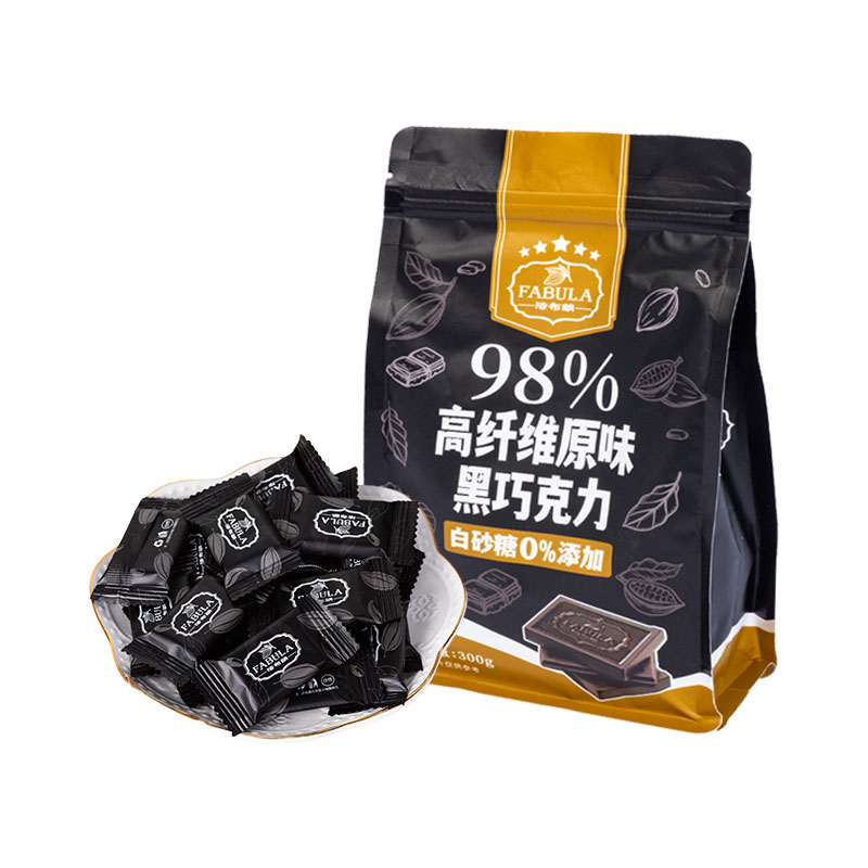 法布朗黑巧克力80%海盐98%纯可可脂无蔗糖生酮进口料每日零食礼盒