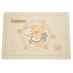 【摩登主妇&黄油小熊】硅胶揉面垫面板烘焙工具擀面杖家用三件套