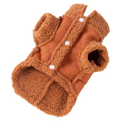 狗狗衣服秋冬装可牵引加绒小型犬