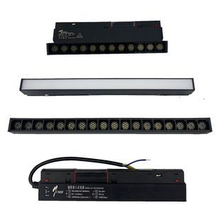 明之光磁吸灯泛光灯线条灯格栅灯无主灯照明折叠灯led磁吸轨道灯