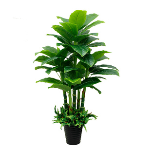 2025新款仿真树高端假绿植轻奢植物室内装饰盆栽仿生散尾葵客厅花