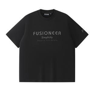 章昊同款FILA FUSION斐乐潮牌男子针织短袖衫2026夏季新款休闲T恤