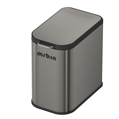 麦桶桶黑标不锈钢按压式垃圾桶